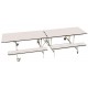 Rectangular Mobile Folding Bench Unit